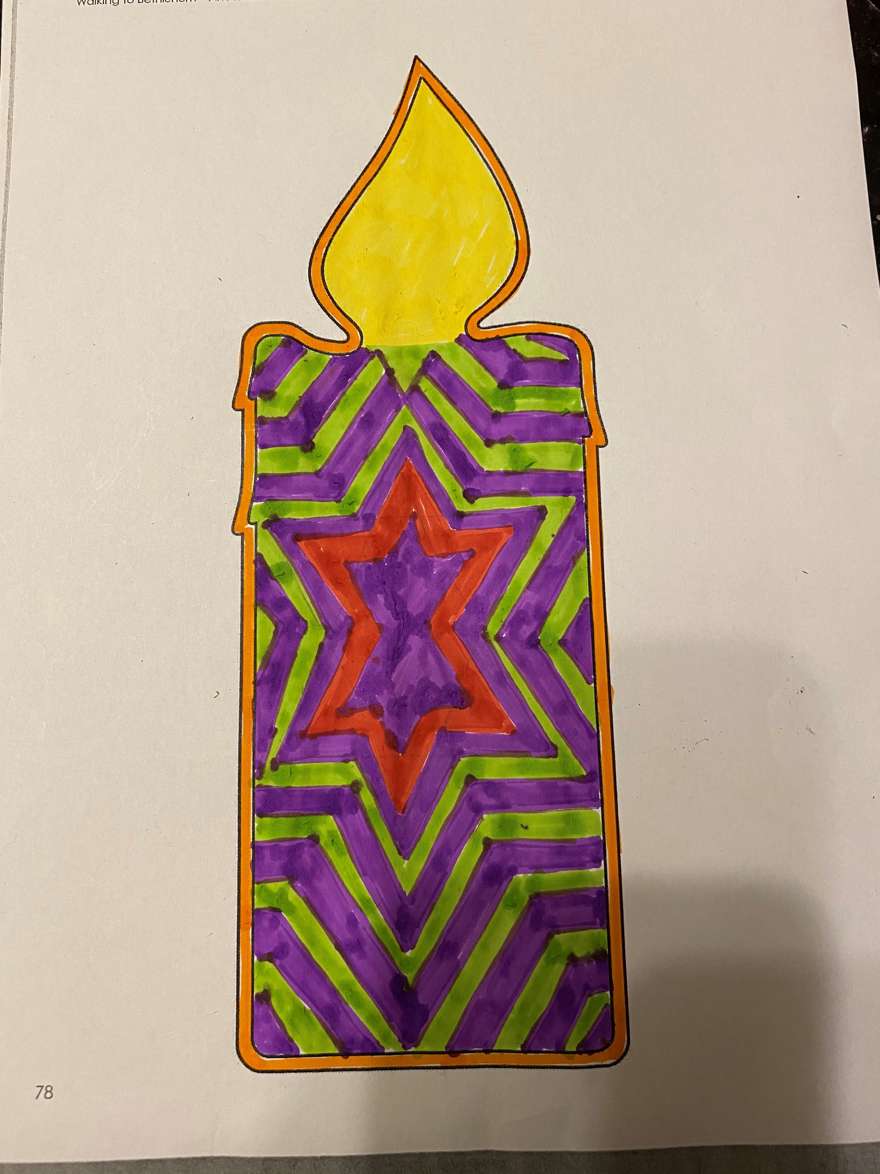 Claire W Candle p