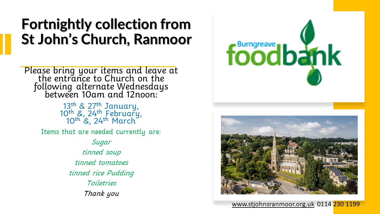 Foodbank collection Jan 2020