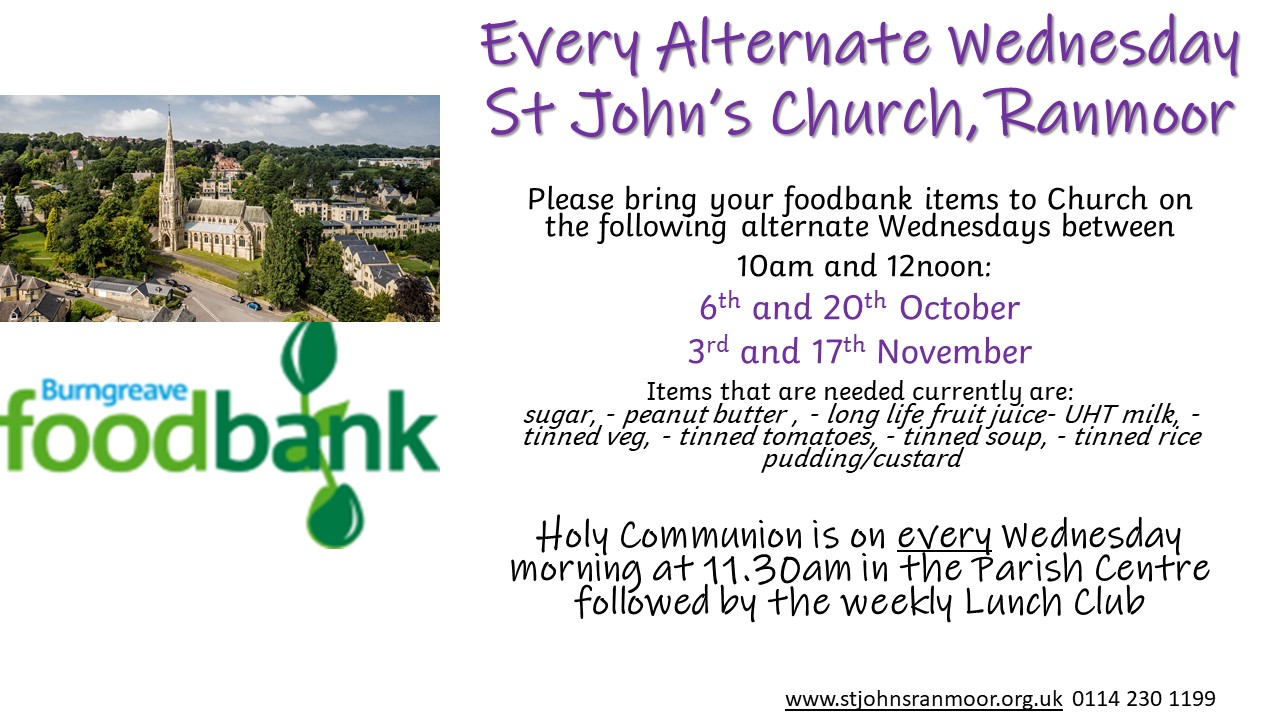 Foodbank collection September