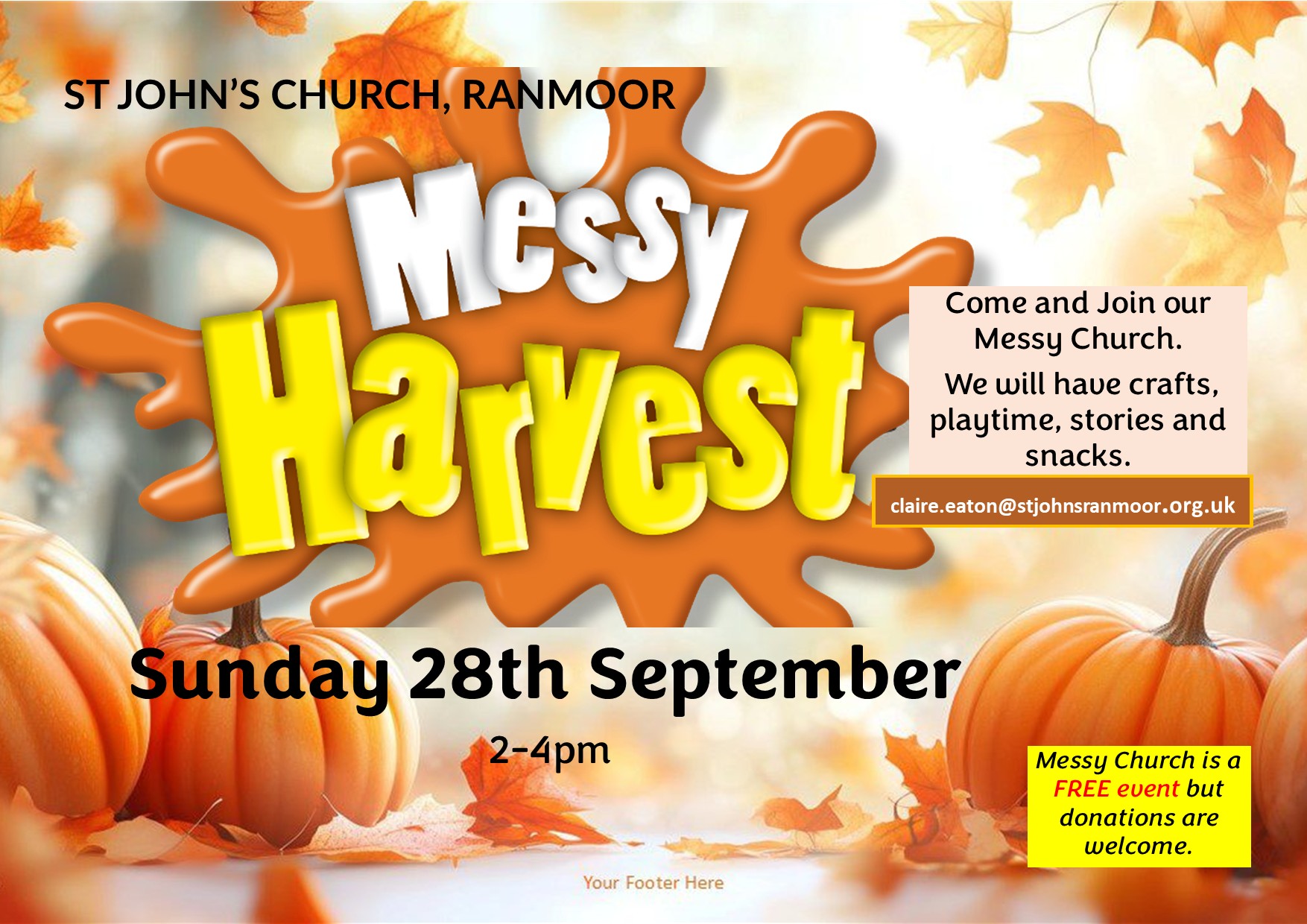 Messy Church Harvest 2025
